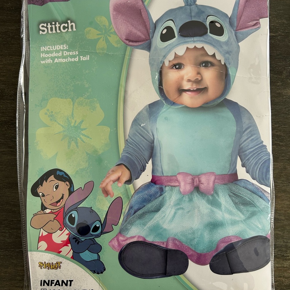 Disney Stitch Infant Costume in Blue and Pink